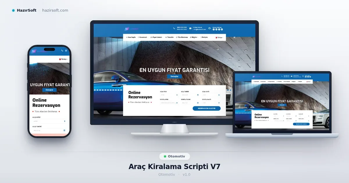 Araç Kiralama Scripti V7