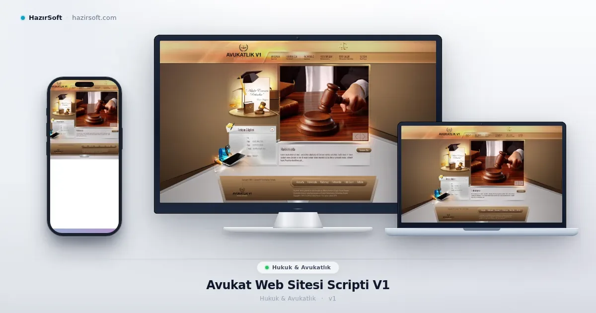 Avukat Web Sitesi Scripti V1