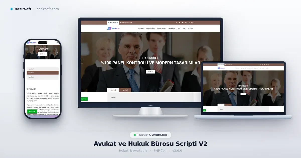 Avukat ve Hukuk Bürosu Scripti V2