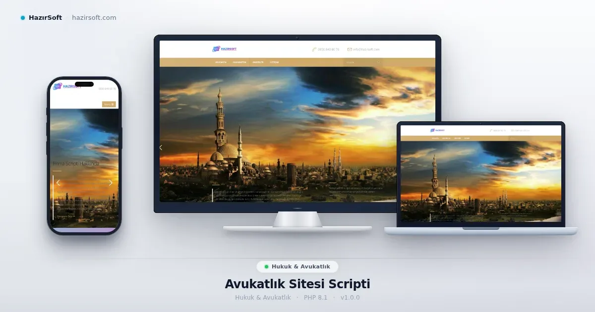 Avukatlık Sitesi Scripti