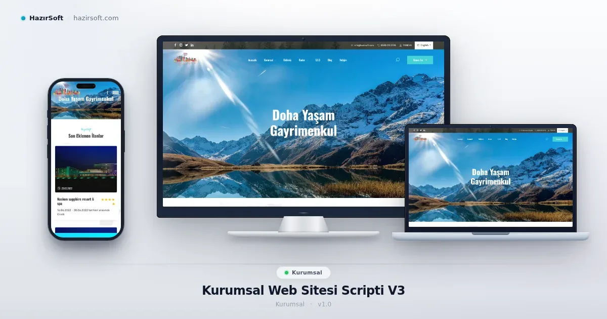 Kurumsal Web Sitesi Scripti V3