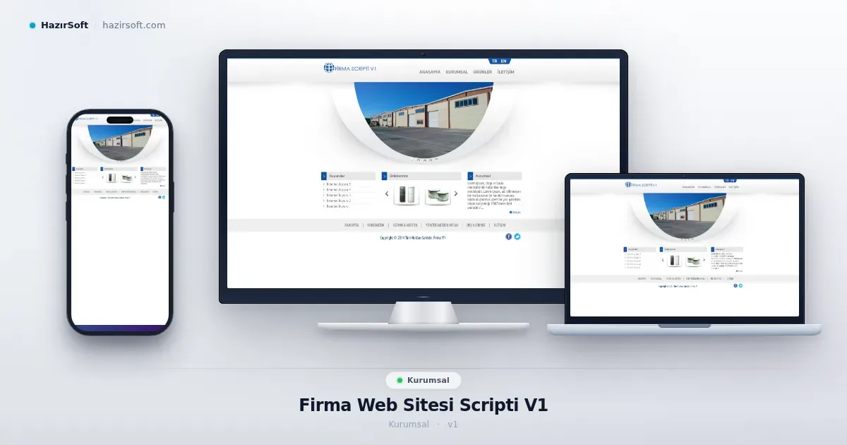 Firma Web Sitesi Scripti V1