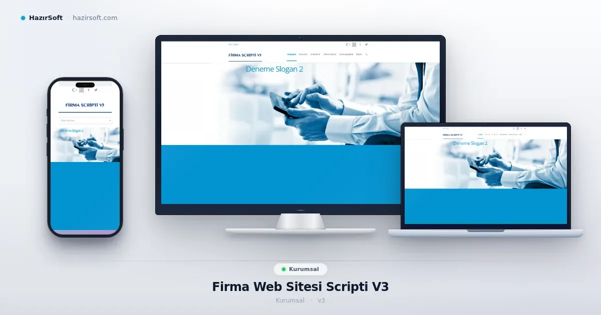 Firma Web Sitesi Scripti V3