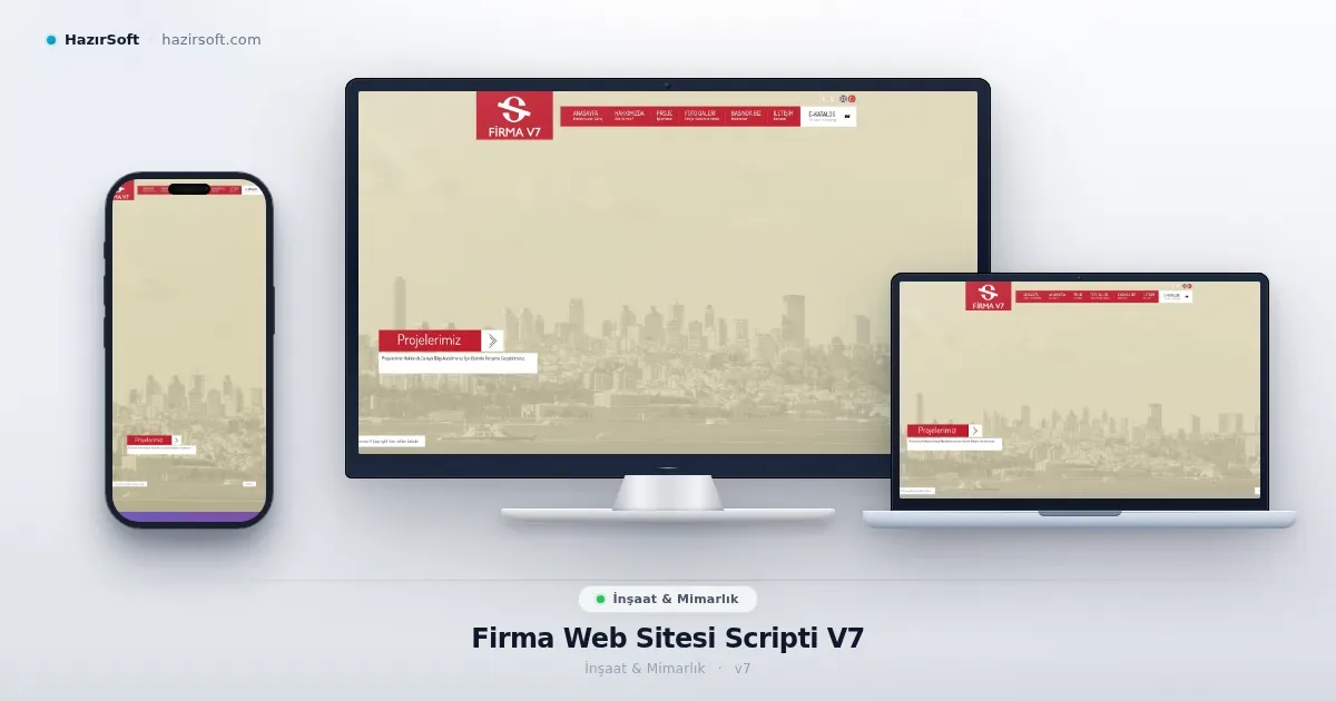 Firma Web Sitesi Scripti V7