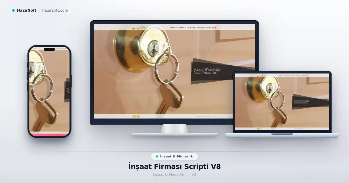 İnşaat Firması Scripti V8