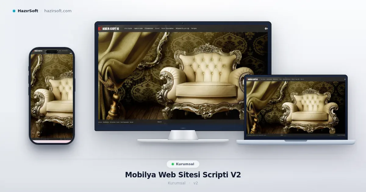 Mobilya Web Sitesi Scripti V2
