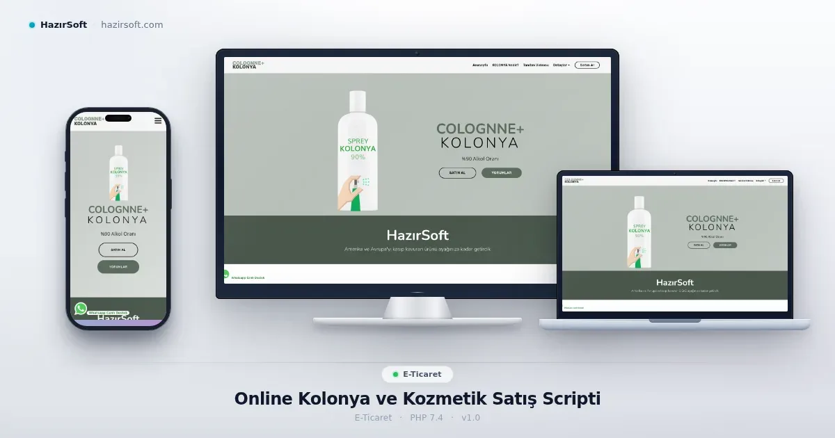 Online Kolonya ve Kozmetik Satış Scripti