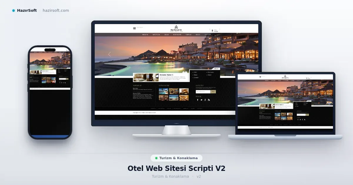 Otel Web Sitesi Scripti V2