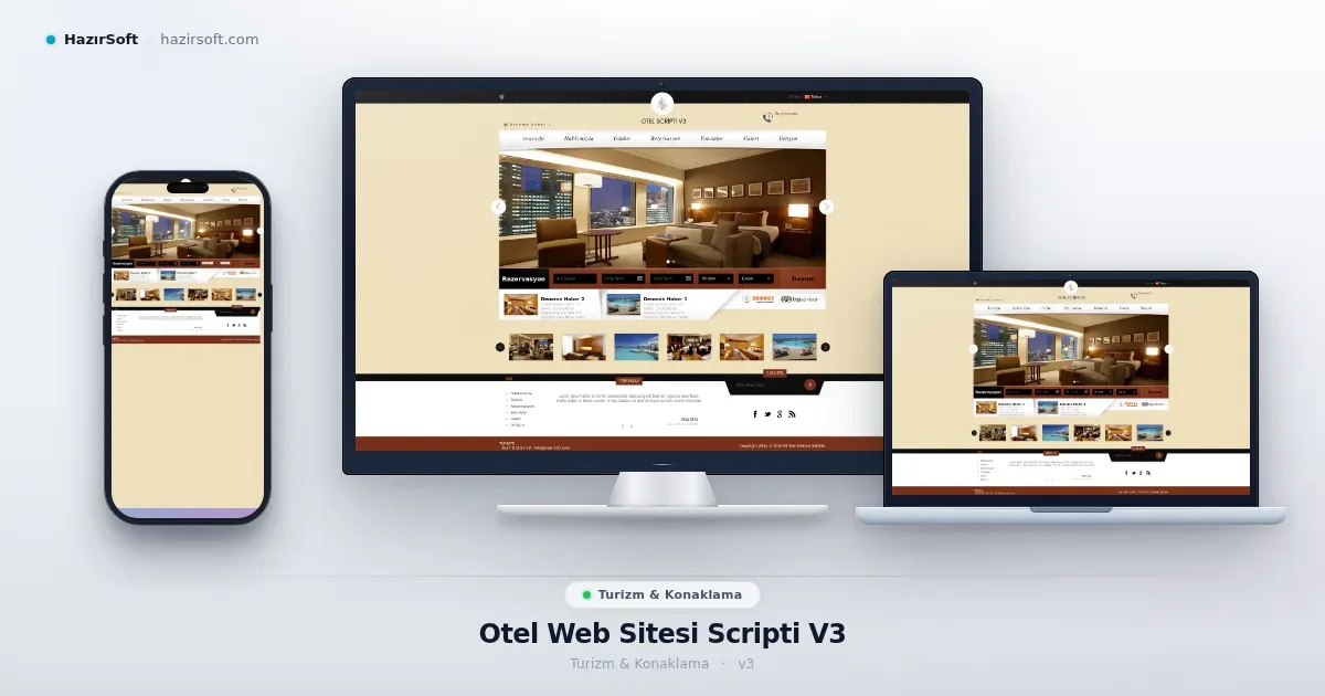 Otel Web Sitesi Scripti V3