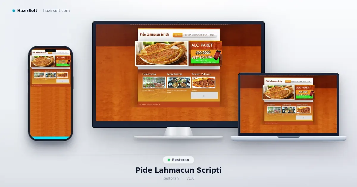 Pide Lahmacun Scripti