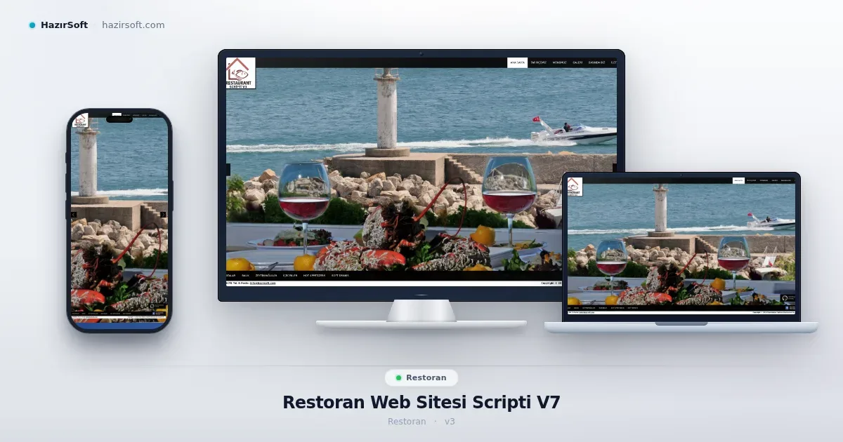 Restoran Web Sitesi Scripti V7