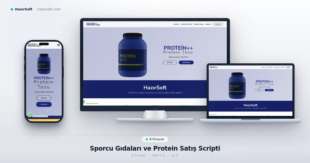 Sporcu Gıdaları ve Protein Satış Scripti