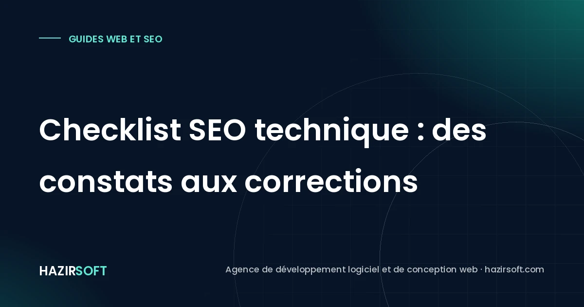 Checklist SEO technique : des constats aux corrections