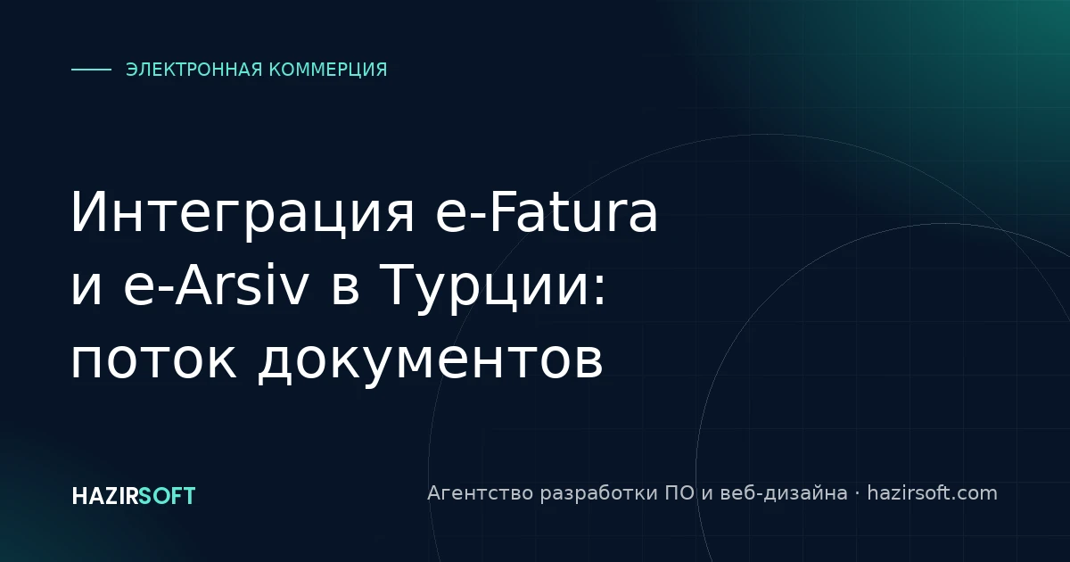 Интеграция e-Fatura и e-Arsiv в Турции: поток документов