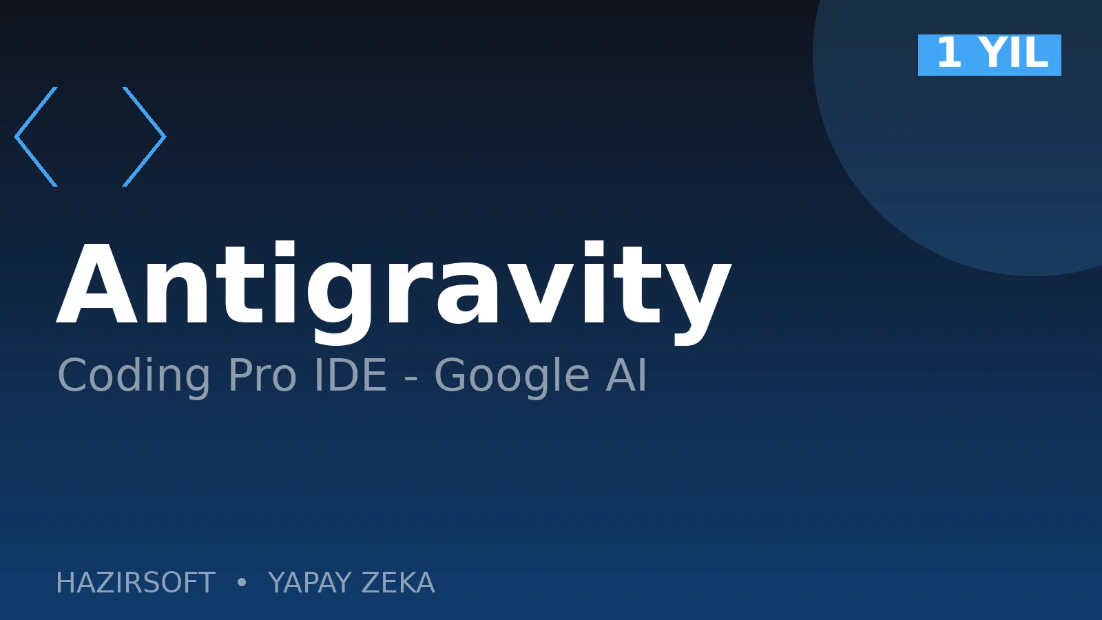 Google Antigravity Coding Pro IDE - 1 Yıllık Lisans