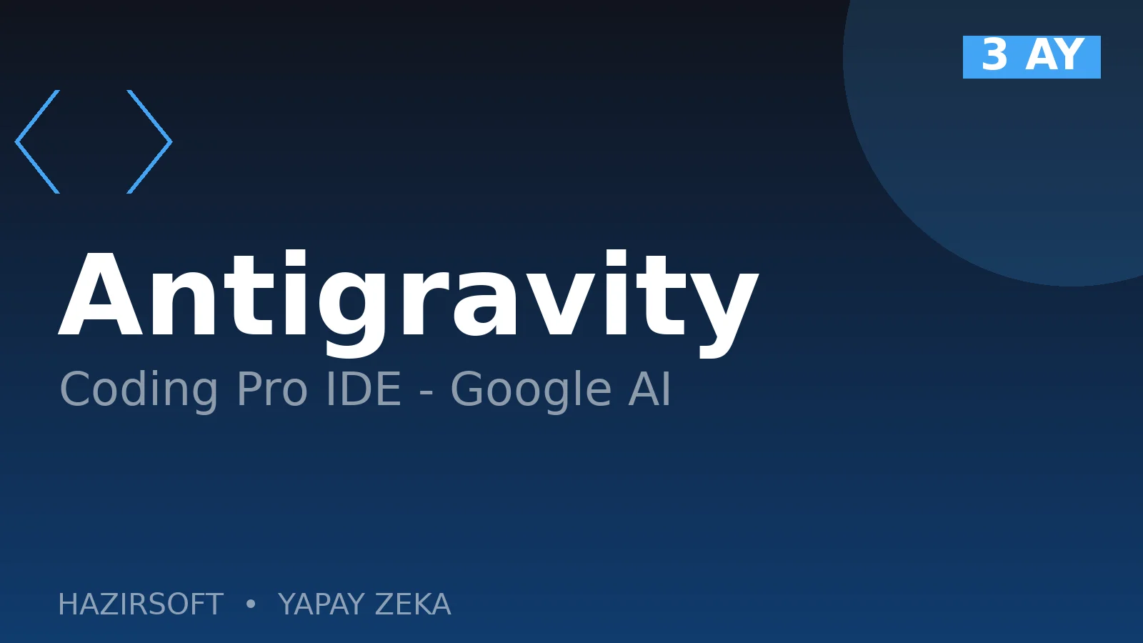 Google Antigravity Coding Pro IDE - 3 Aylık Lisans