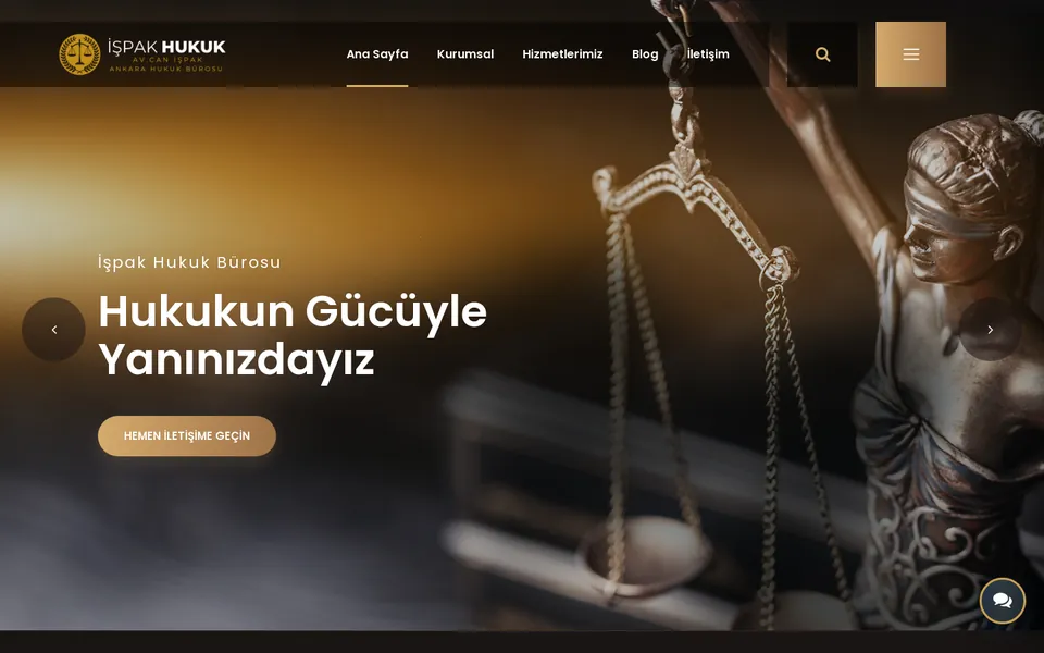 İşpak Hukuk & Danışmanlık — Avukatlık bürosu web sitesi