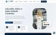 Screenshot der Website von Yucedag Hukuk Burosu